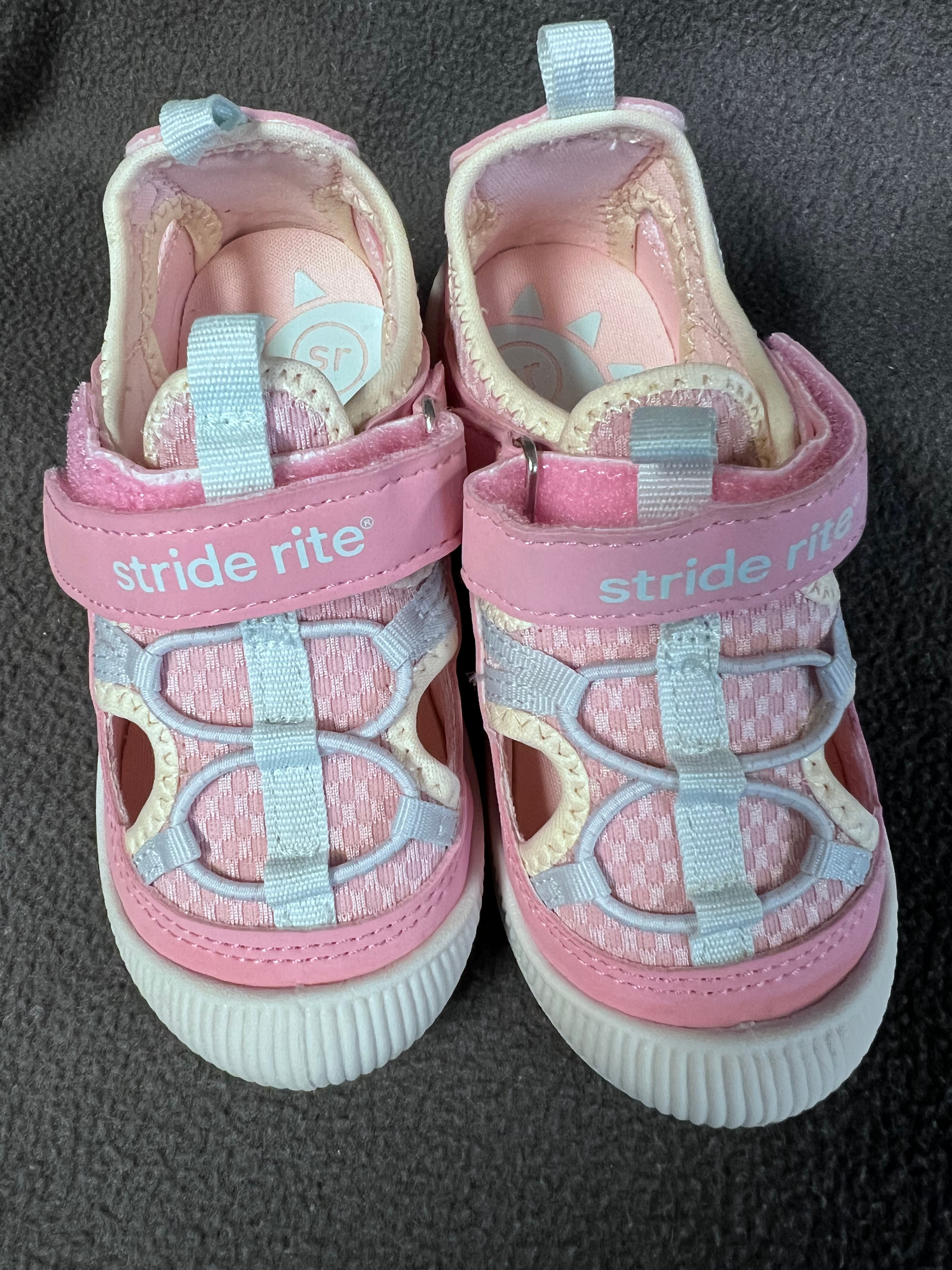 Girls Kids Size 9 Pink Stride Rite Munchkin Shoes