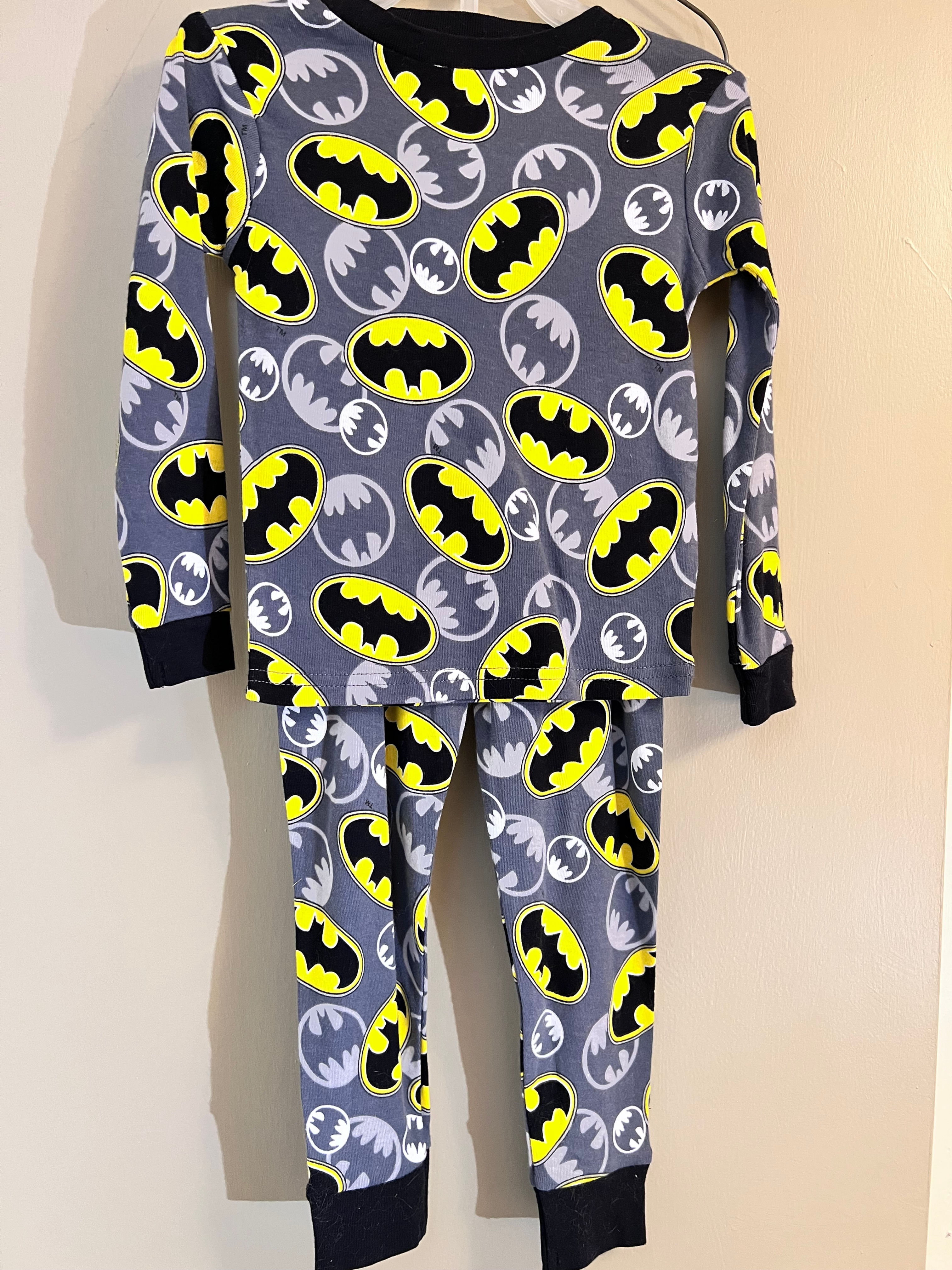 Boys Toddler 4T Sleepwear Batman Pajama Set Long Sleeve