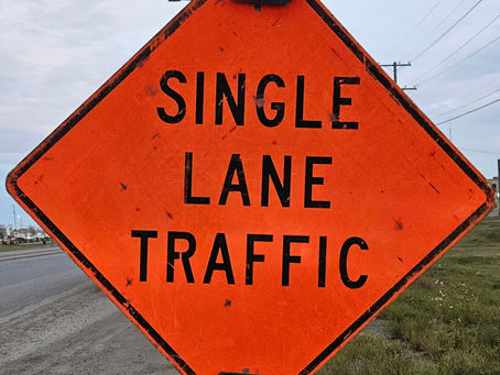 Single lane traffic, expect delays on Highway 29