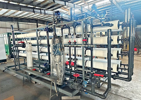Membrane filtration system on skid
