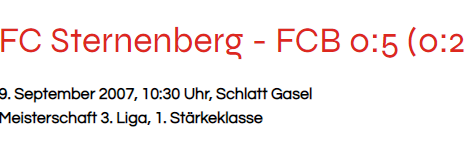 FC Sternenberg - FCB 0:5 (0:2)