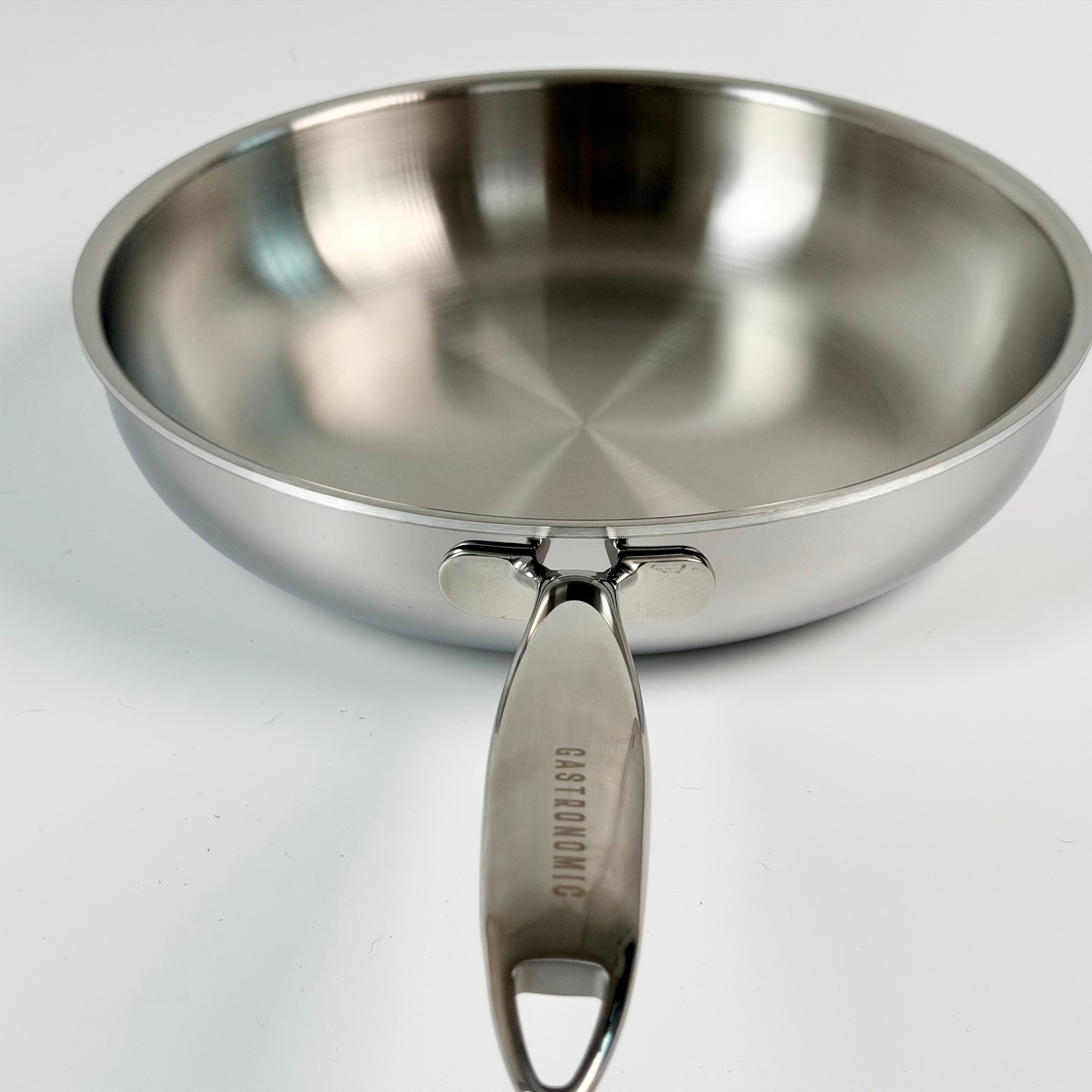 28cm 3.5mm 3-Ply Stainless Steel Frying Pan