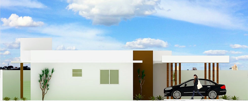 Fachada Lateral Ampliação Horizontal