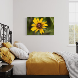 Yellow Floral in a Framed Print Bedroom