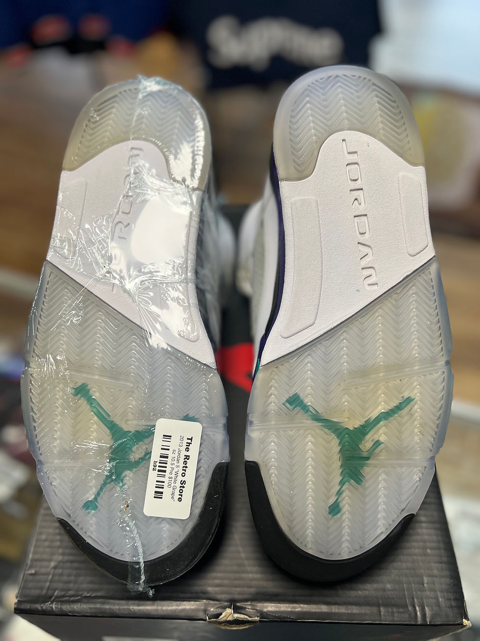 Thumbnail: 2013 Jordan 5 “White Grape” Preowned sz 10.5