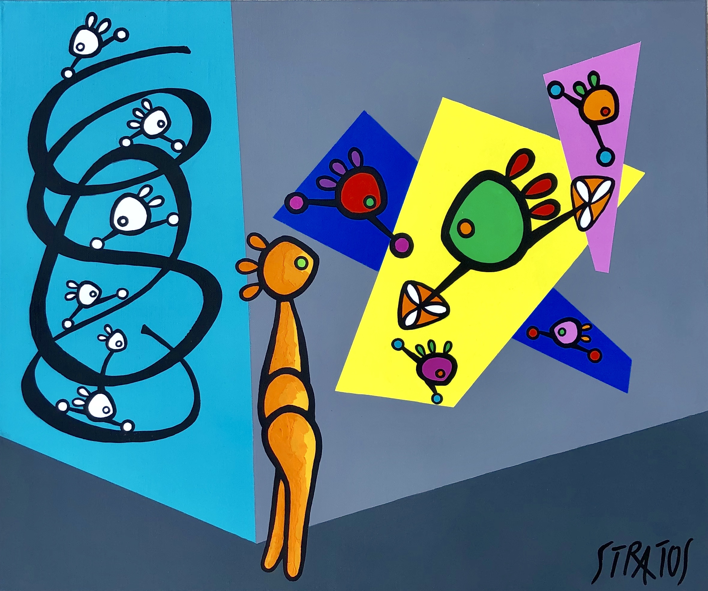 OBSERVATION (55 x 46 cm)