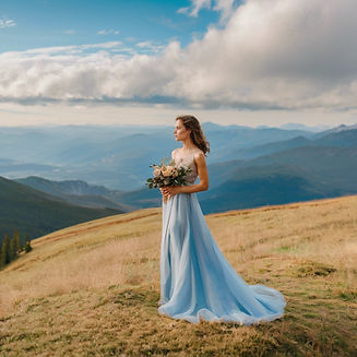 woman in a formal dress on a mountain.jpg