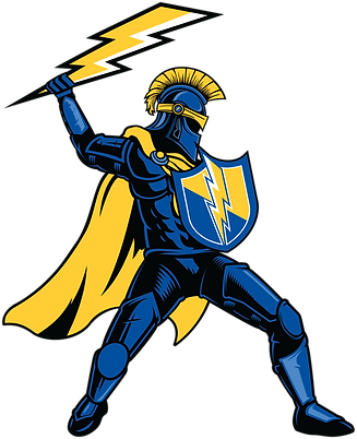 Knight mascot illustration created for school style guide and branding