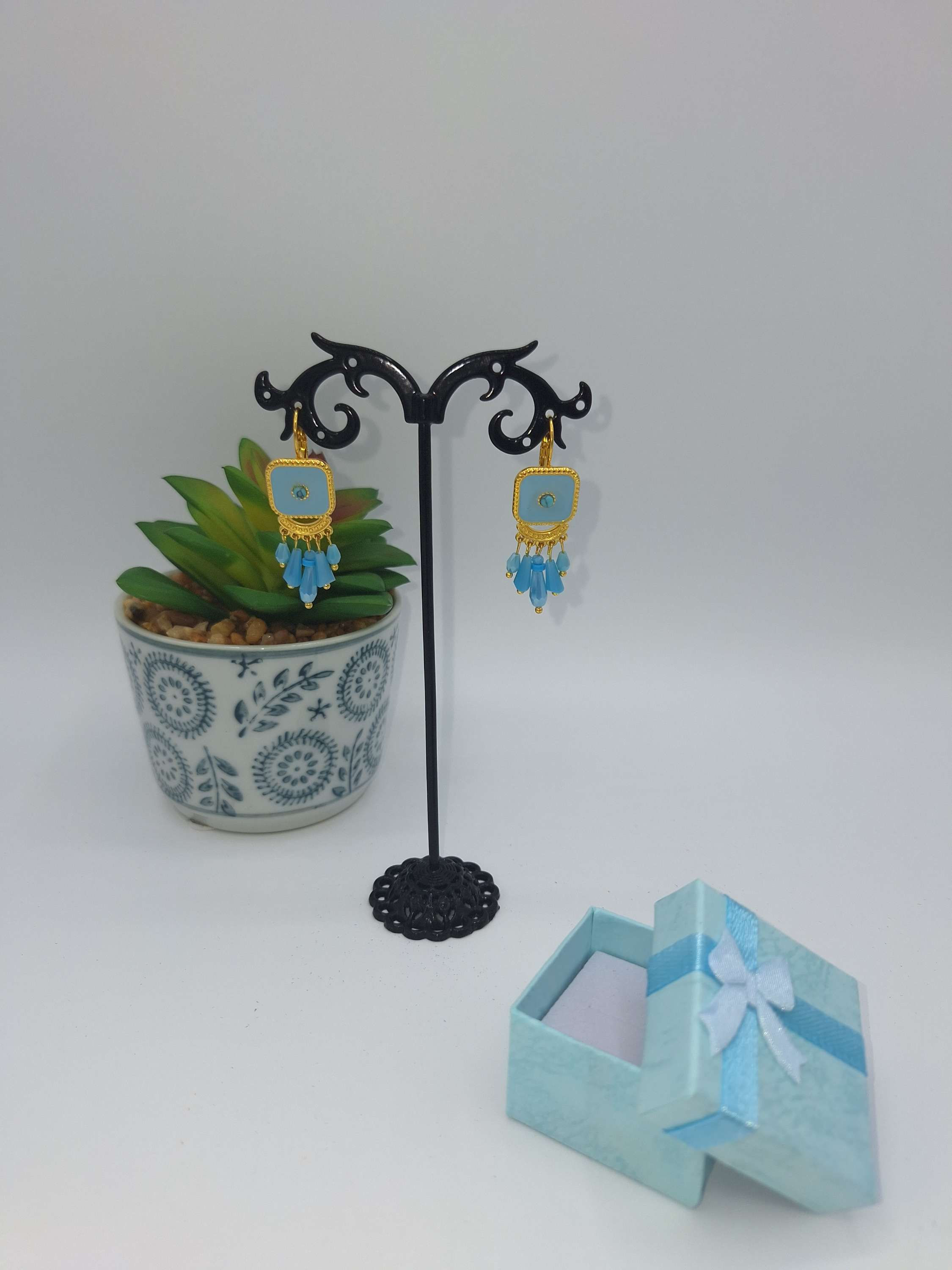 Boucles d'oreilles dormeuses acier 