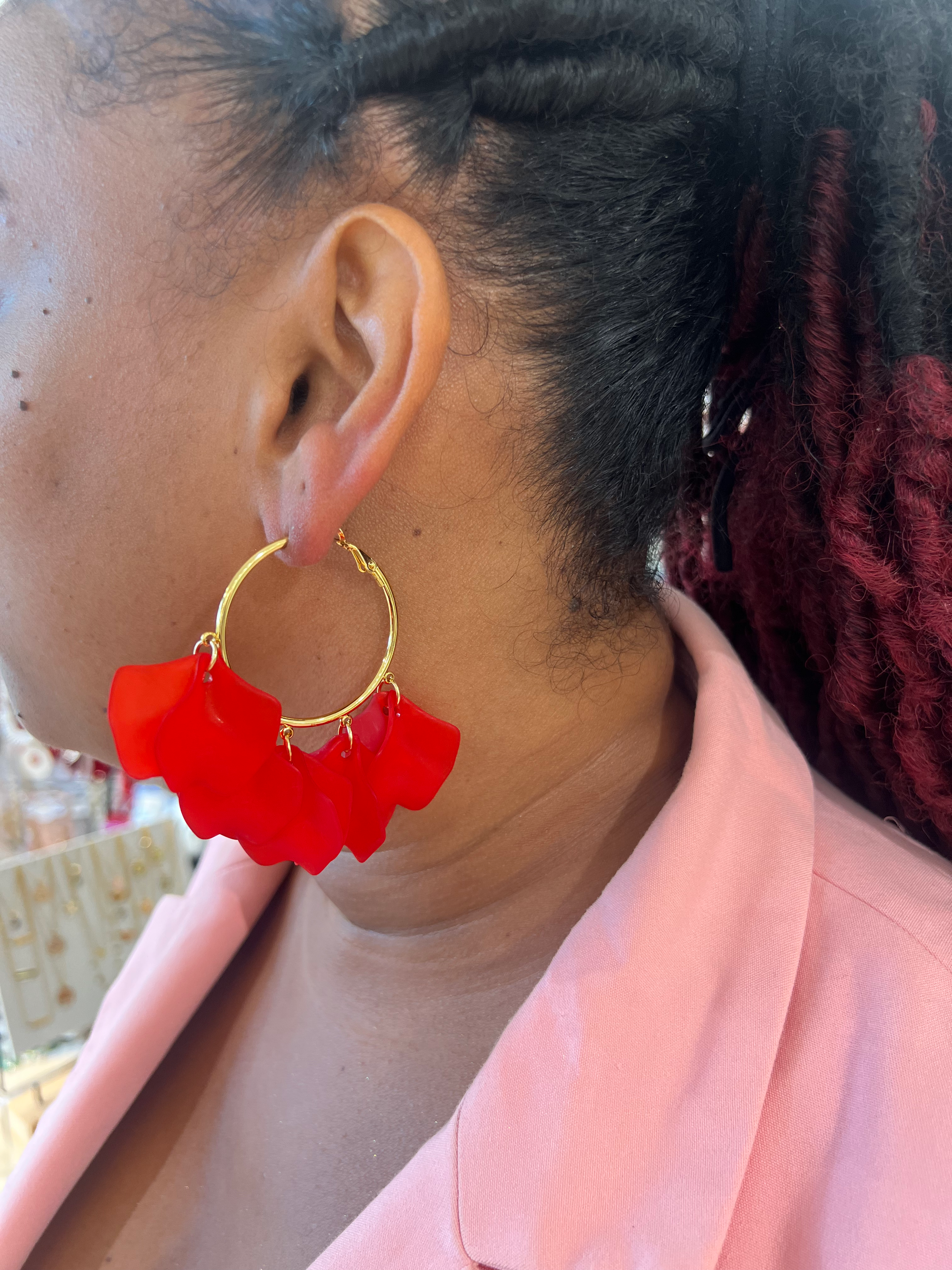 Boucle d’oreille acier 