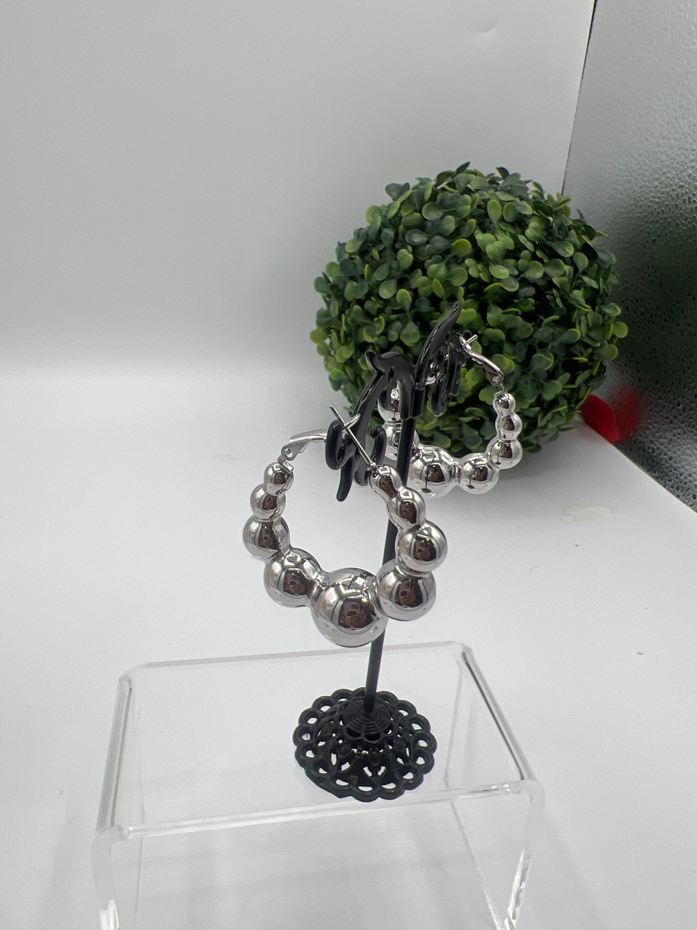Boucle d’oreille acier 
