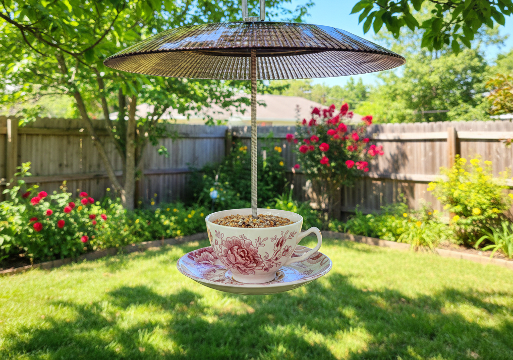 Handmade wild bird feeder with stainless steel hardware