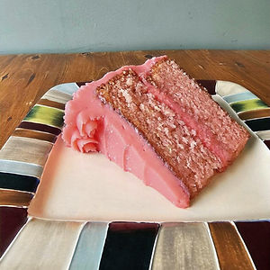 Pink Lemonade Cake Slice
