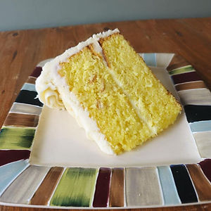 Lemon Crunch Cake Slice