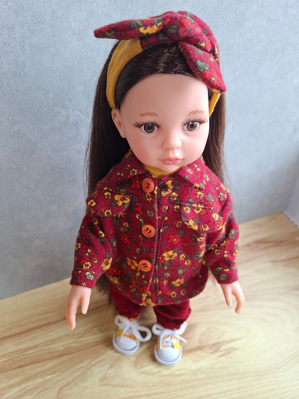 Thumbnail: Layered Overalls & Jacket Set for Paola Reina Dolls