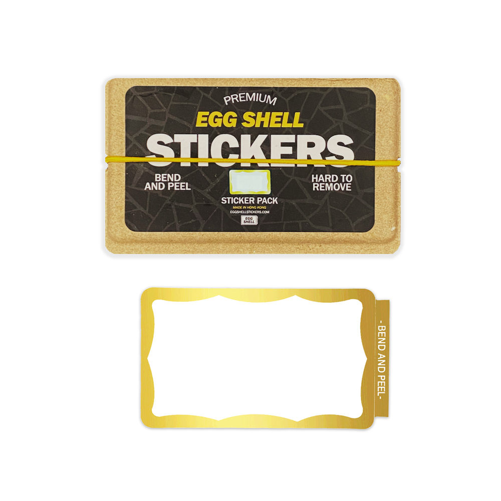 Gold Wavy Border Blanks - 50pcs