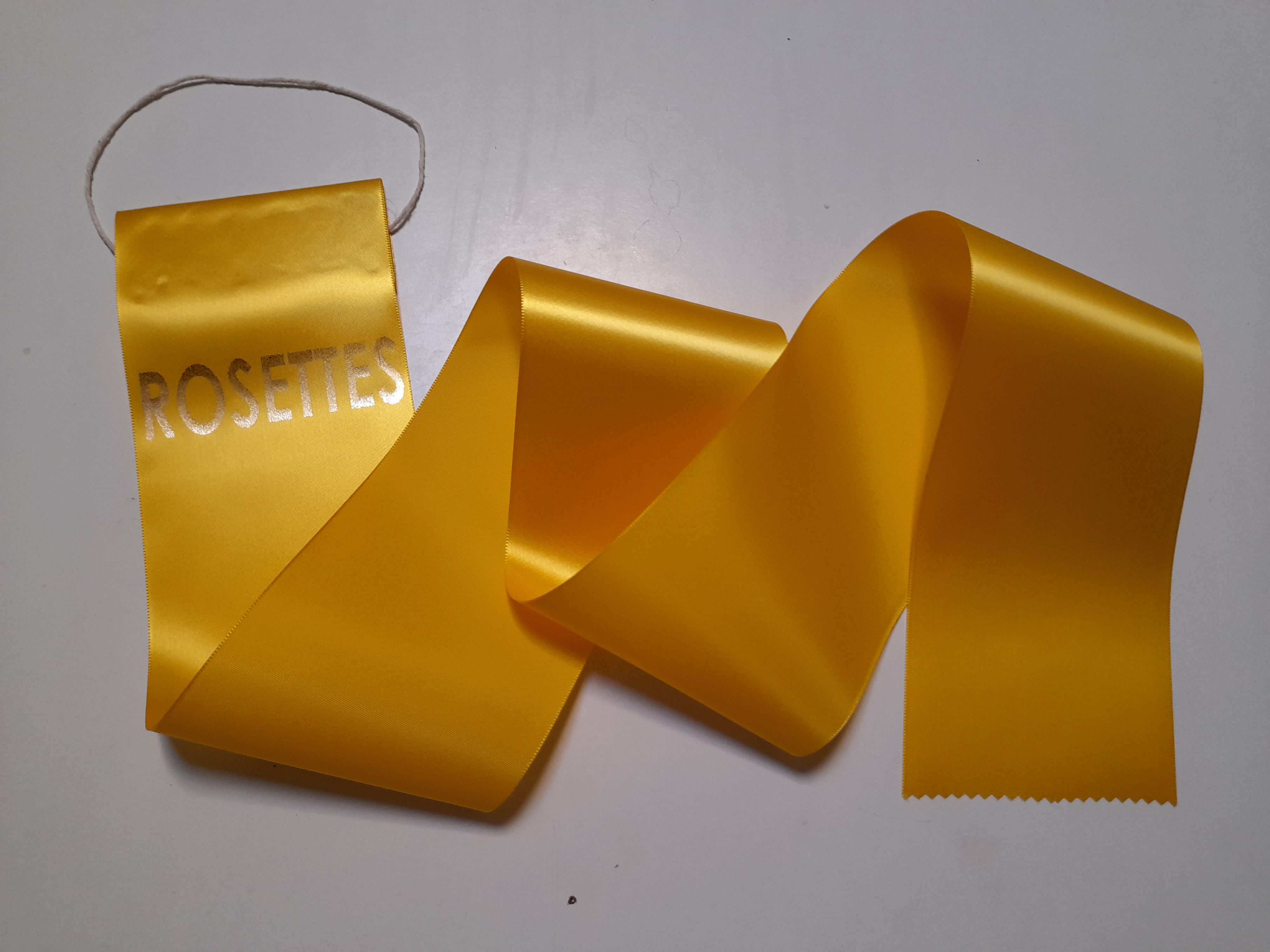 Rosette display holder Yellow