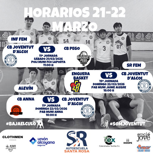 🕒𝑯𝑶𝑹𝑨𝑹𝑰𝑶𝑺 𝟐𝟏-𝟐𝟐 𝑴𝑨𝑹𝒁𝑶🕒