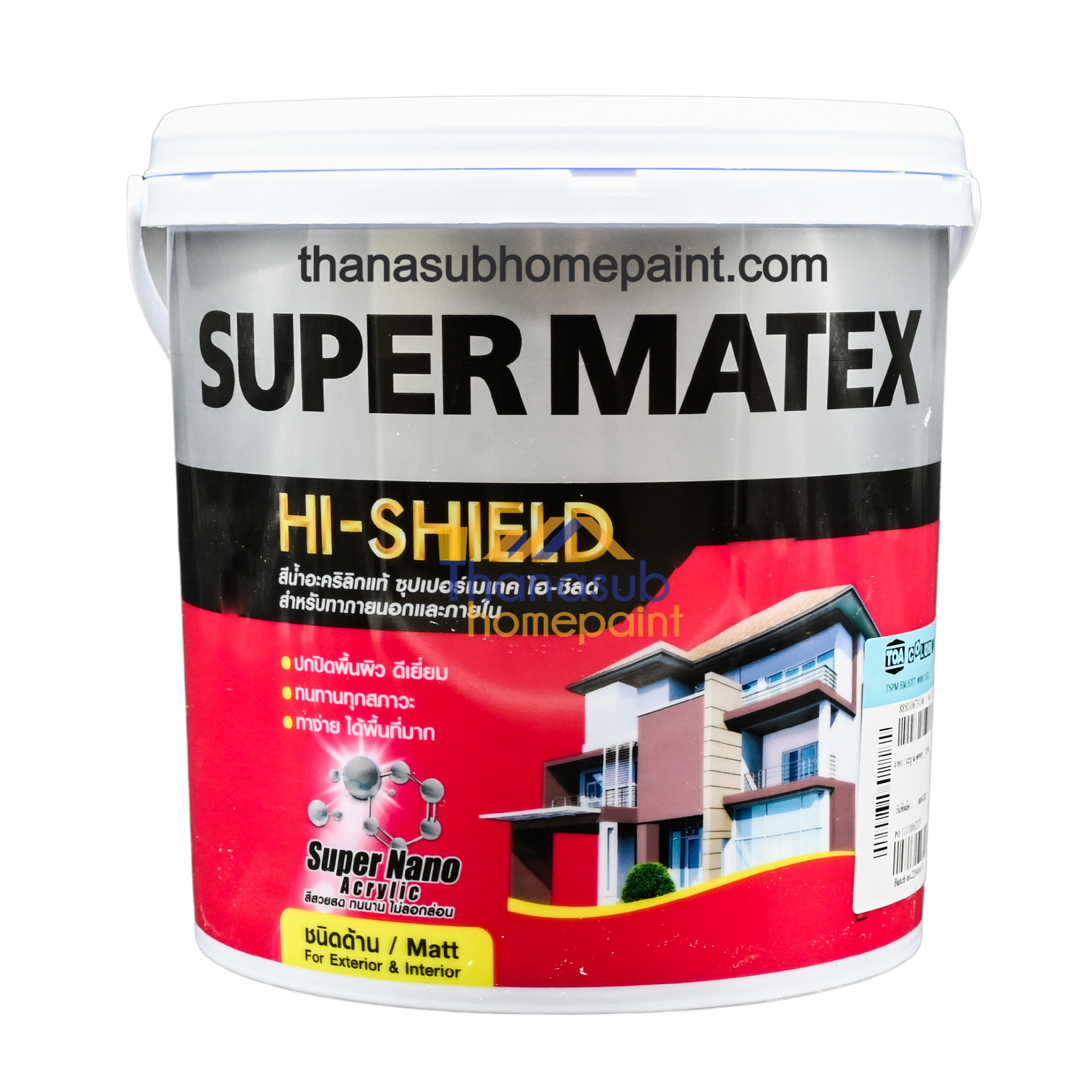 ทีโอเอ ซุปเปอร์เมเทค ภายนอก ด้าน TOA Supermatex Exterior Matt