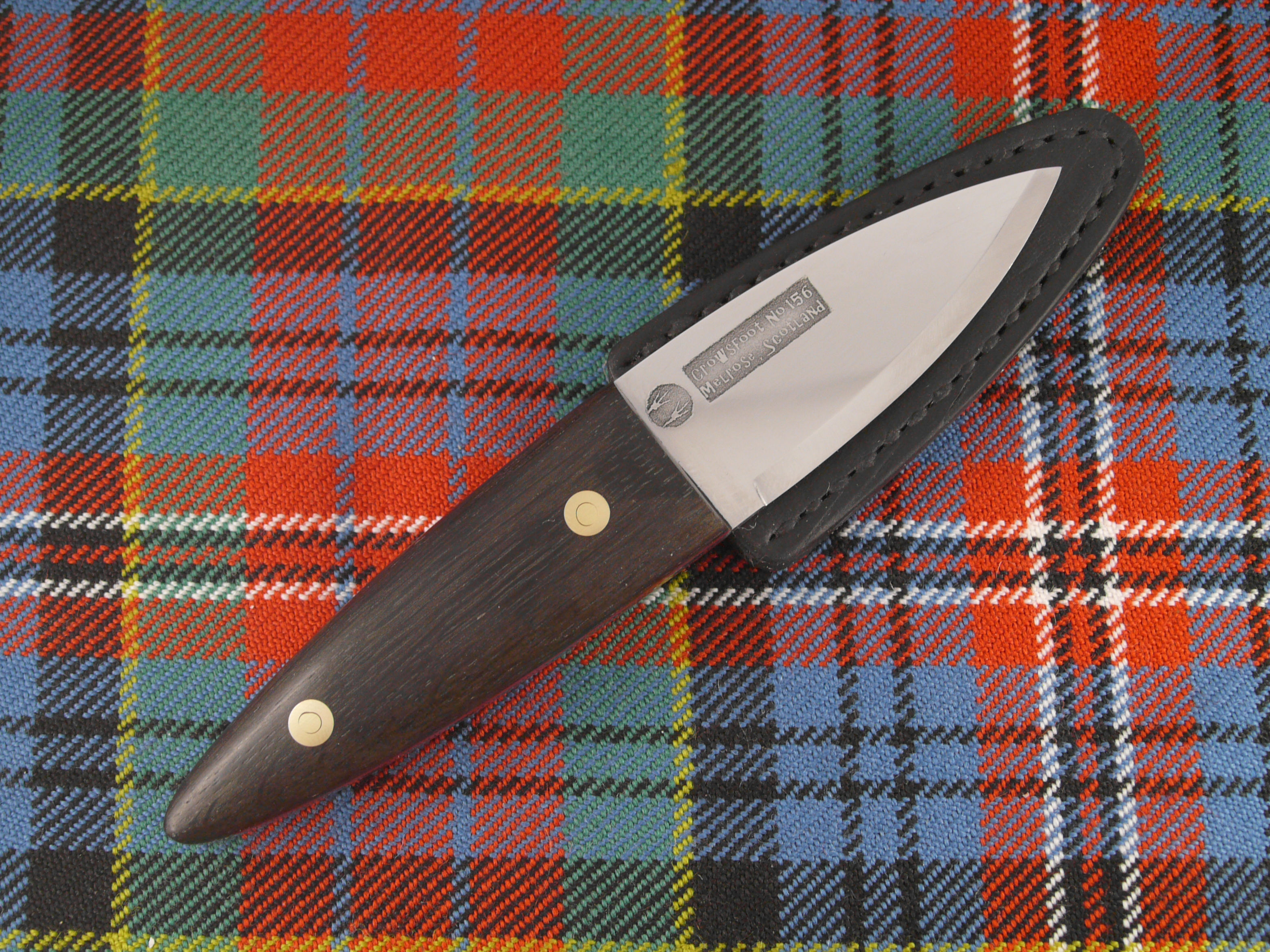 6.5" Bog Oak Sgian Dubh #156