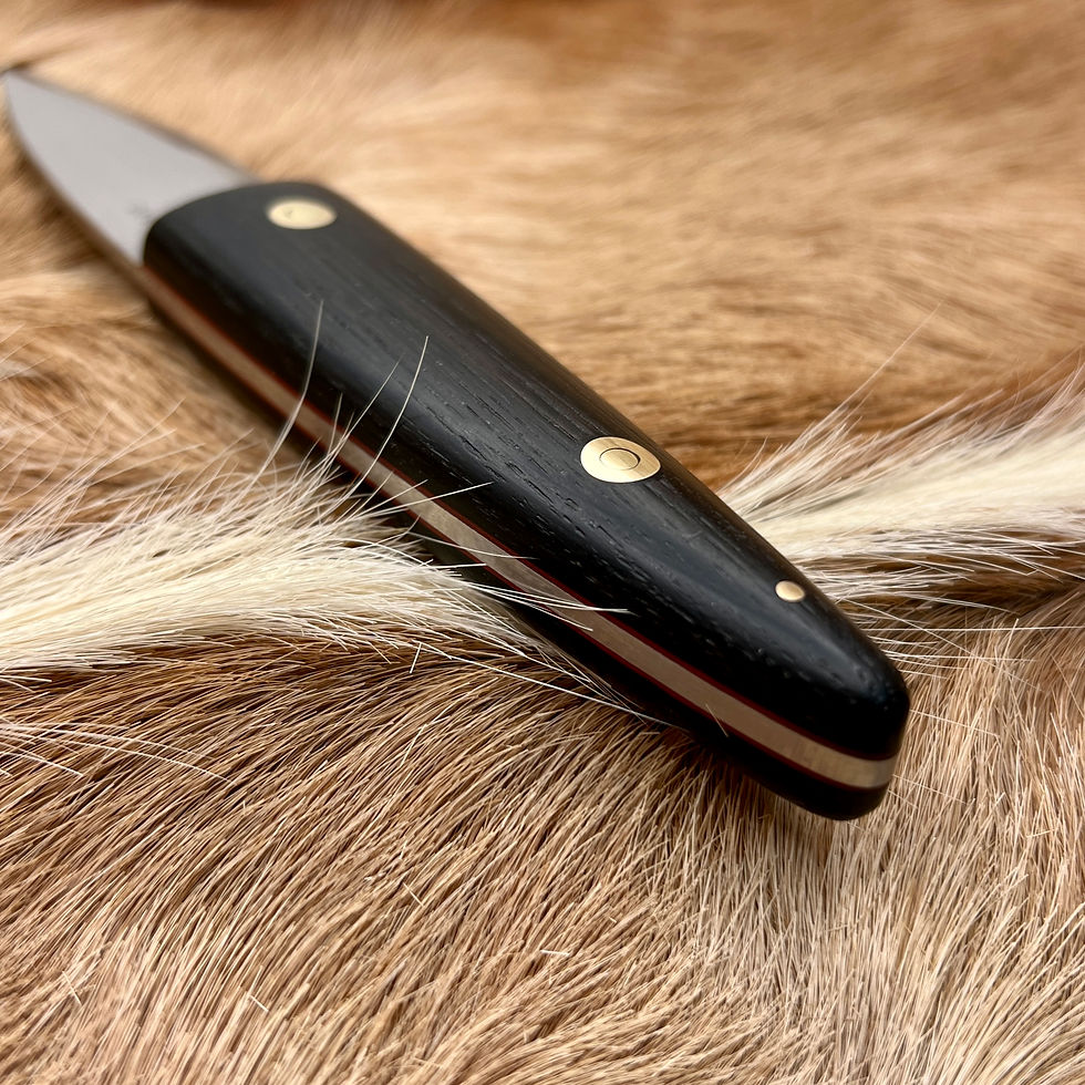 Thumbnail: 61/2" Black Bog Oak Sgian Dubh #340
