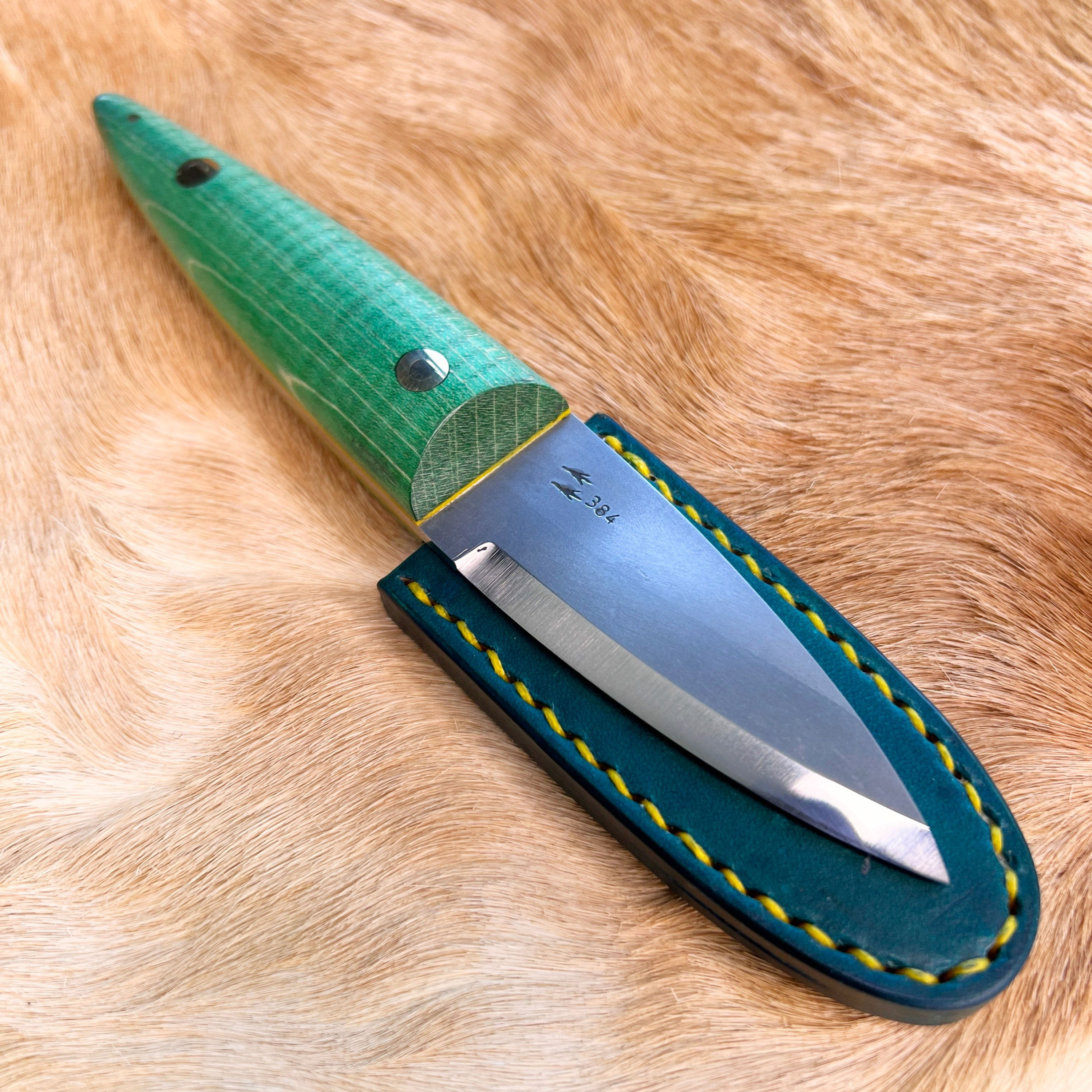 61/2" Green Maple Sgian Dubh #384