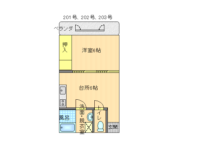 コーポサガ 201、202,203.gif