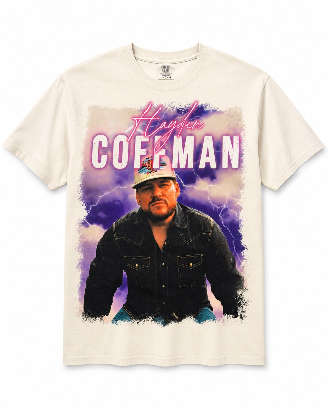 "Hayden Coffman" White Tee