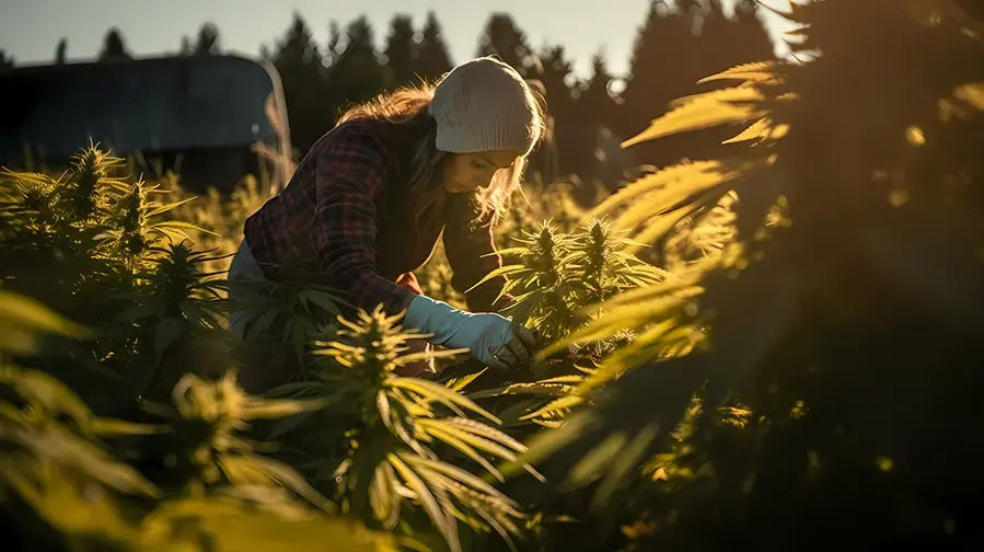 Cannabis ernten, trocknen und aushärten