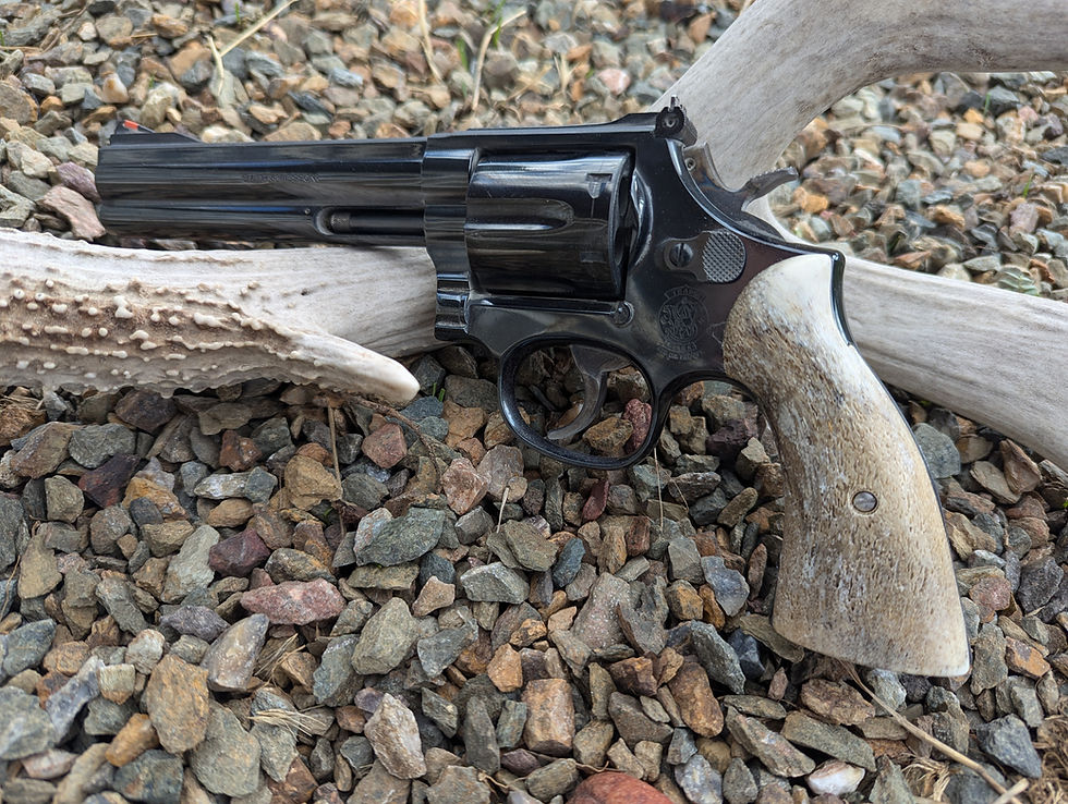 Thumbnail: Made to Order Smith & Wesson K/L Frame Square Butt Elk Antler Grips | USA | S&W