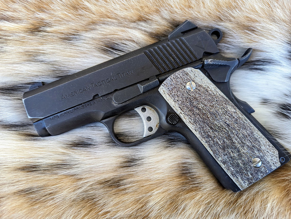 Thumbnail: Made to Order 1911 Colt Officer’s Model Elk Antler Grips | USA | Compact