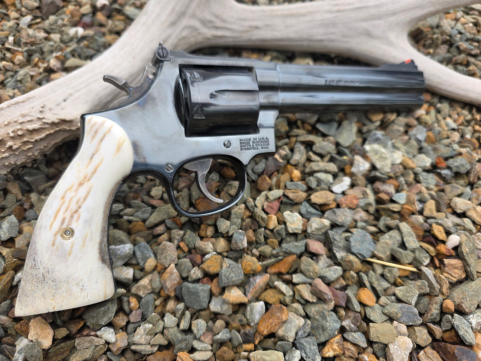 Thumbnail: Smith & Wesson K/L Frame Square Butt Elk Antler Grips