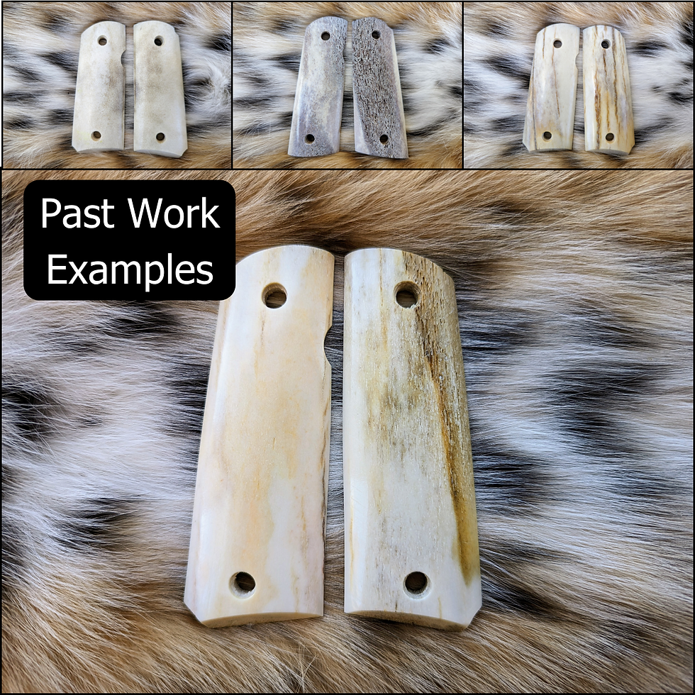 Made to Order 1911 Colt Elk Antler Grips | Full Size Government Model