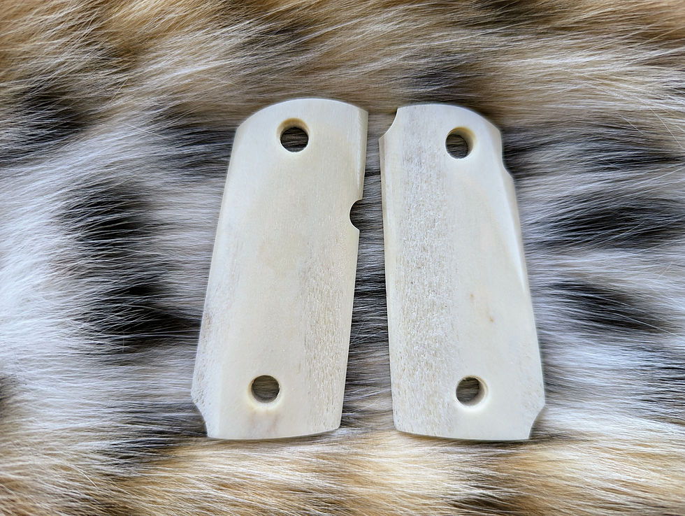 Thumbnail: Made to Order Kimber Micro 9mm Elk Antler Grips | Custom Handmade in USA |
