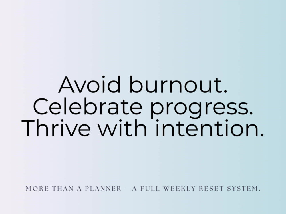 Weekly Reflection & Goal-Setting Journal