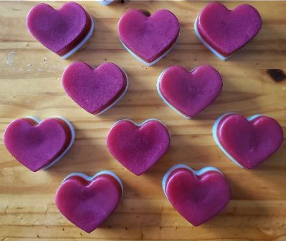 Thumbnail: Full Size Lovespell Heart Goat's Milk Soap 