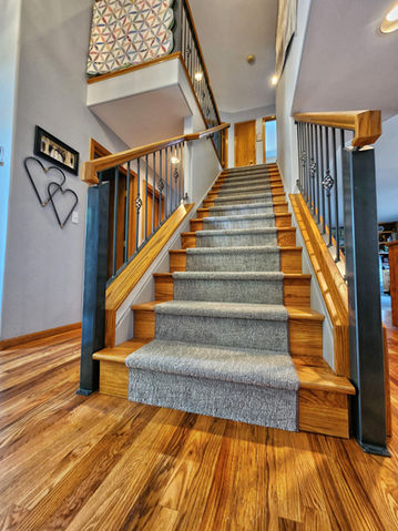 custom wood stairs