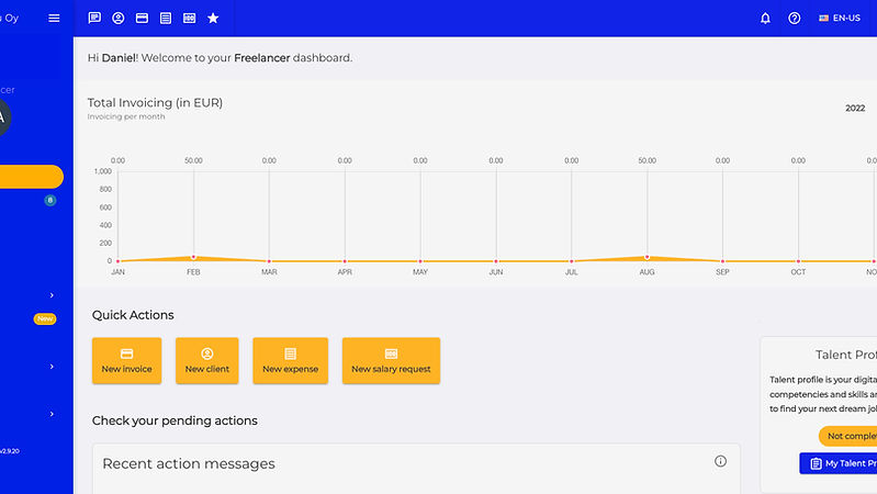 Guru Platform dashboard overview