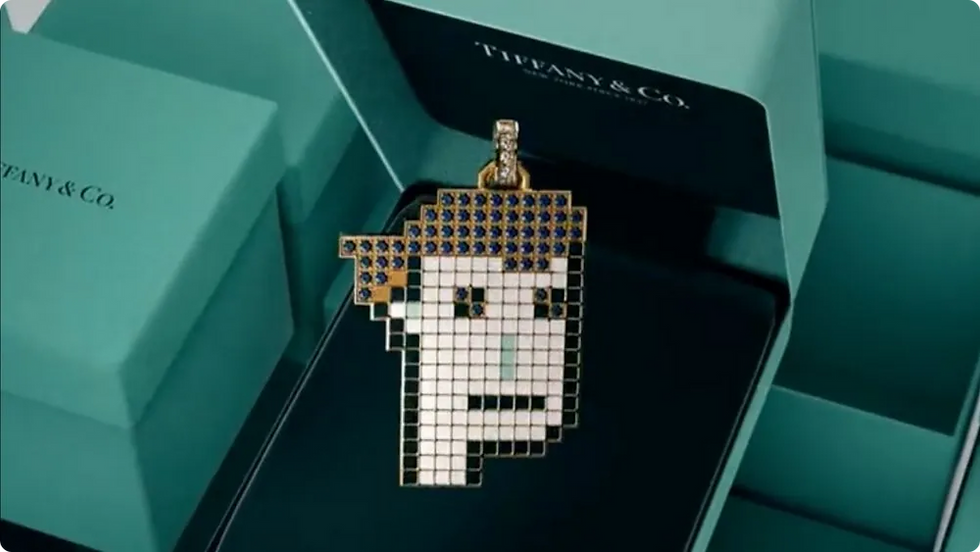 Tiffany & Co. and Cryptopunks NFT pendant