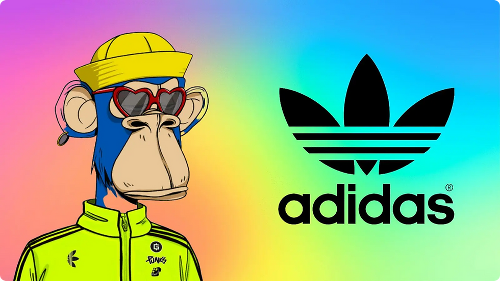 Adidas & Bored Aped Yacht Club Indigo Hertz NFTs