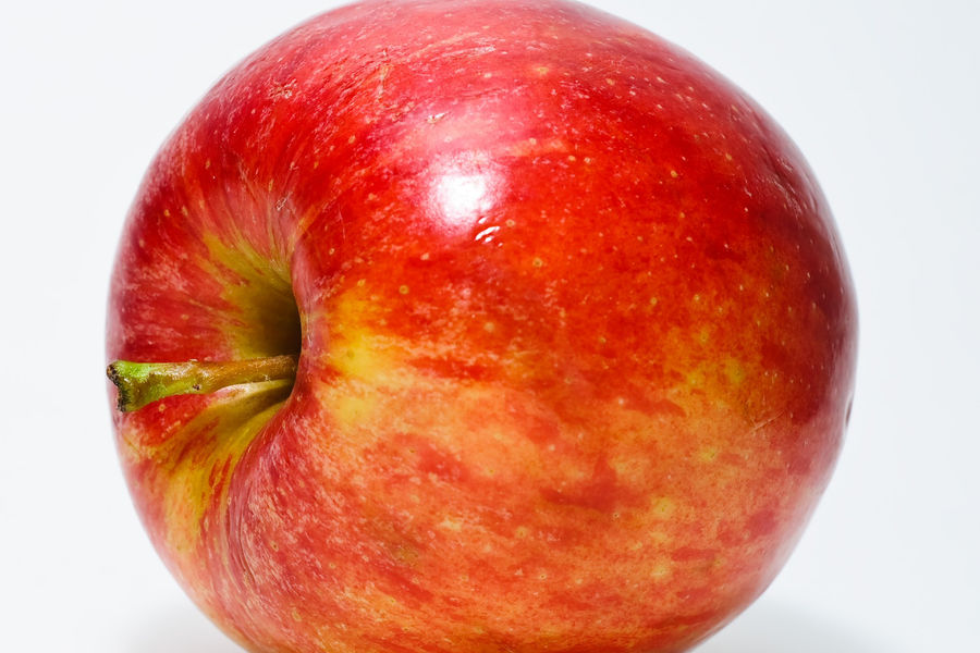 A fresh red apple