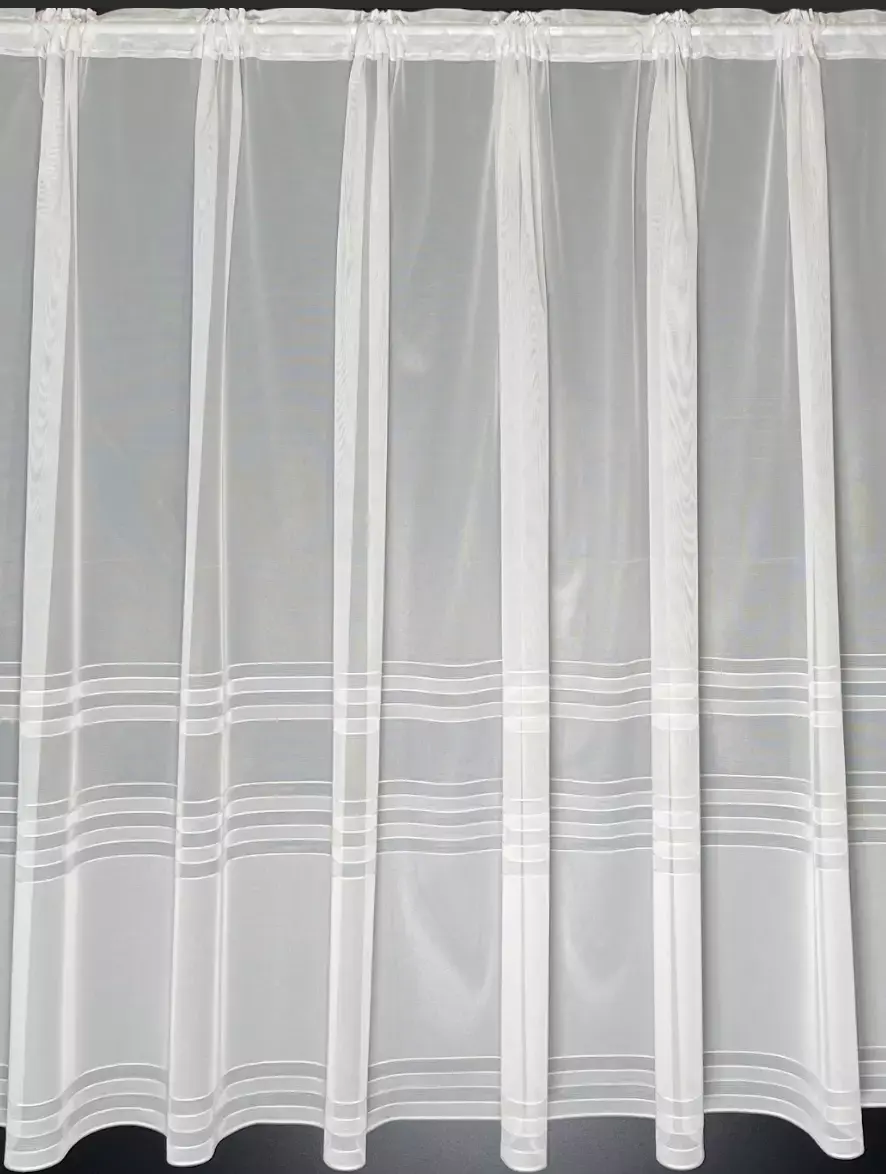Hudson White Lace Net Curtain