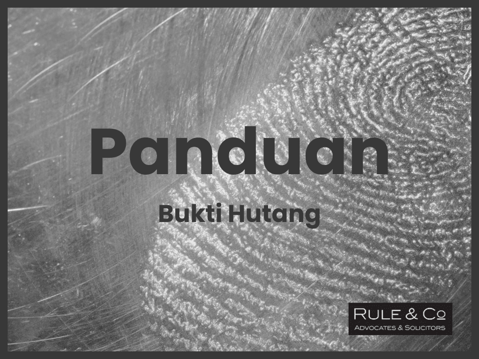 Panduan Borang Bukti Hutang Untuk Pemiutang (Proof Of Debt In Malay)