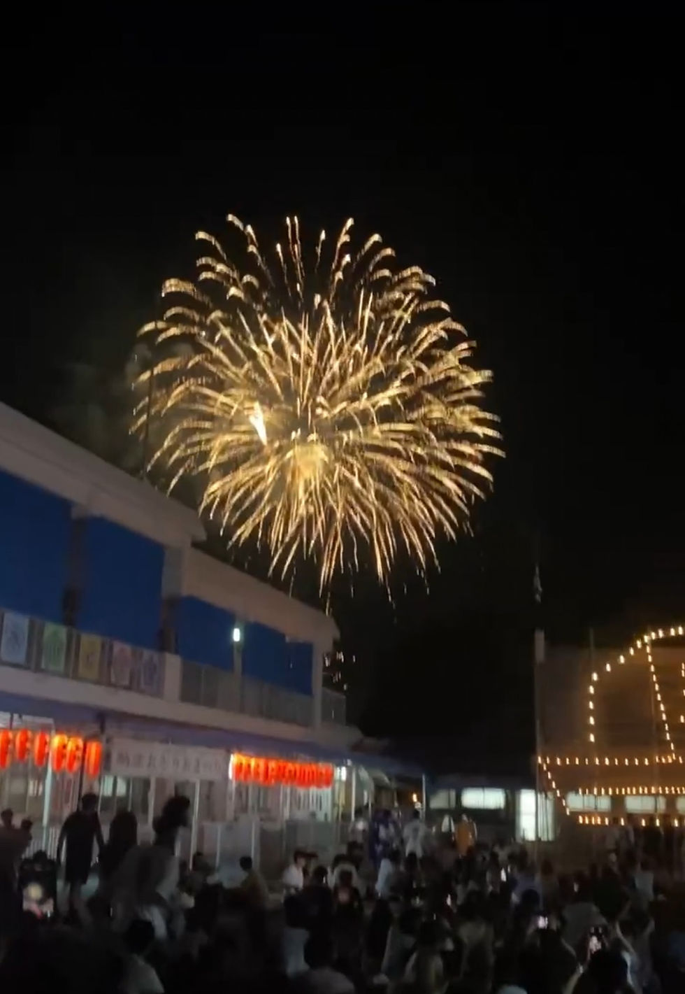 仕事のあと、千燈明花火大会へ🎆