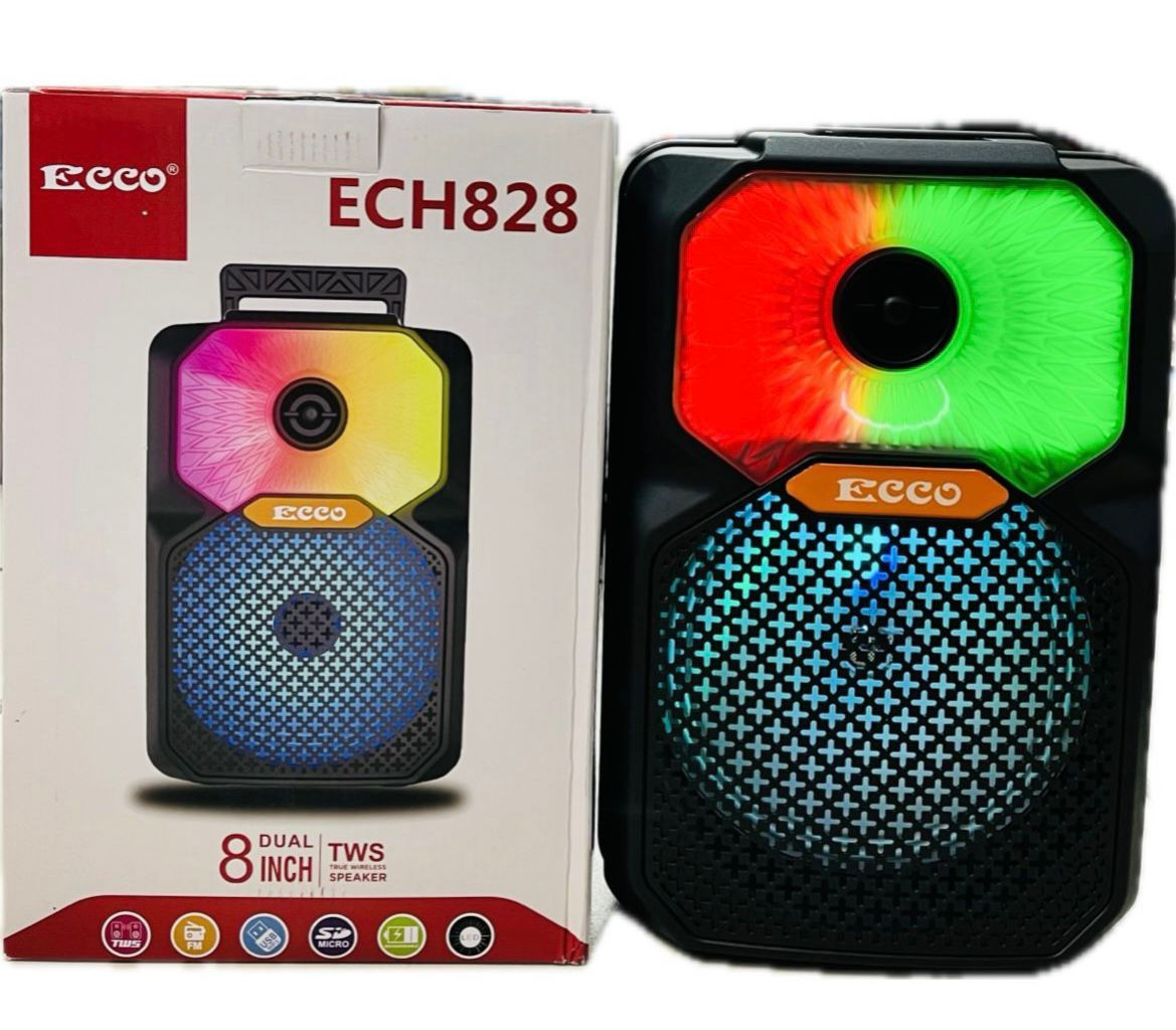 Ecco ECH828 8" Dual TWS Bluetooth Party Speaker