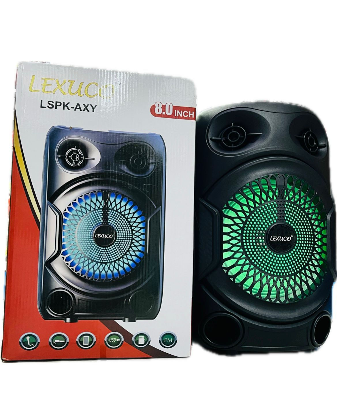 Lexuco LSPK-AXY 8.0" Portable Bluetooth Party Speaker