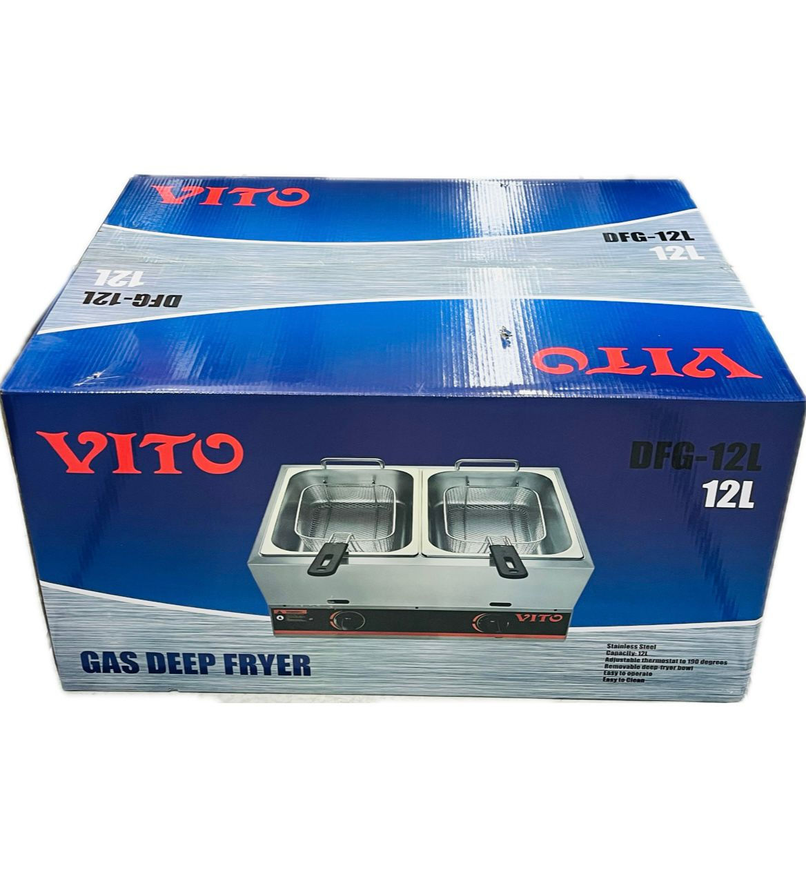 Vito DFG-12L Gas Deep Fryer