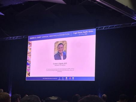History Made - First African Recipient of the ISMRM Senior Fellow Award
