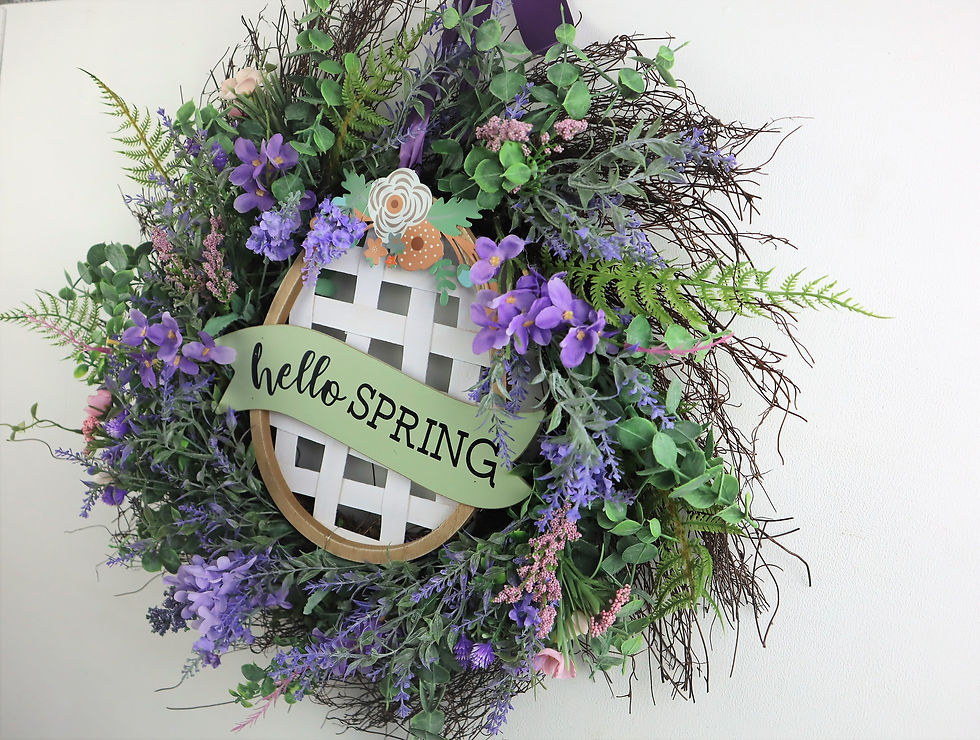 Thumbnail: 20" Spring Wreath-Farmhouse Wreath