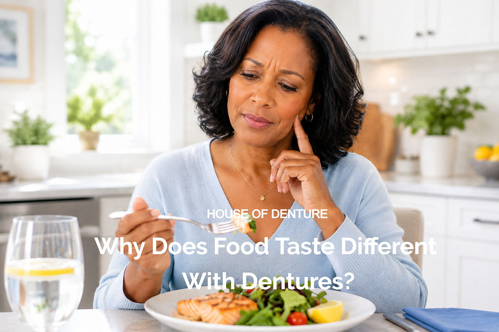 Why Does Food Taste Different With Dentures?